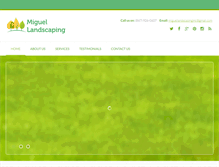 Tablet Screenshot of miguel-landscaping.com